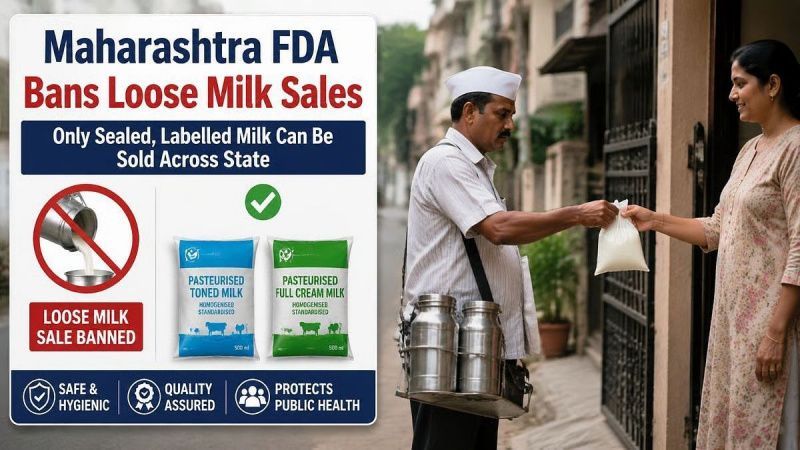 Maharashtra Bans Sale of Loose Milk Amid Safety Concerns