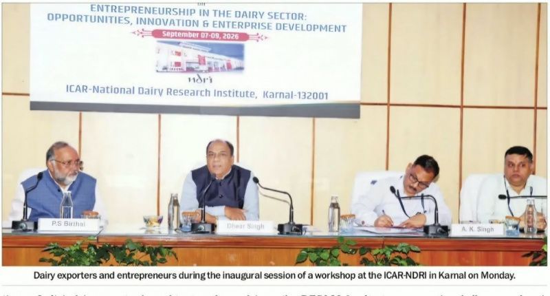 ICAR-NDRI Convened a Workshop to Expand Dairy Exports