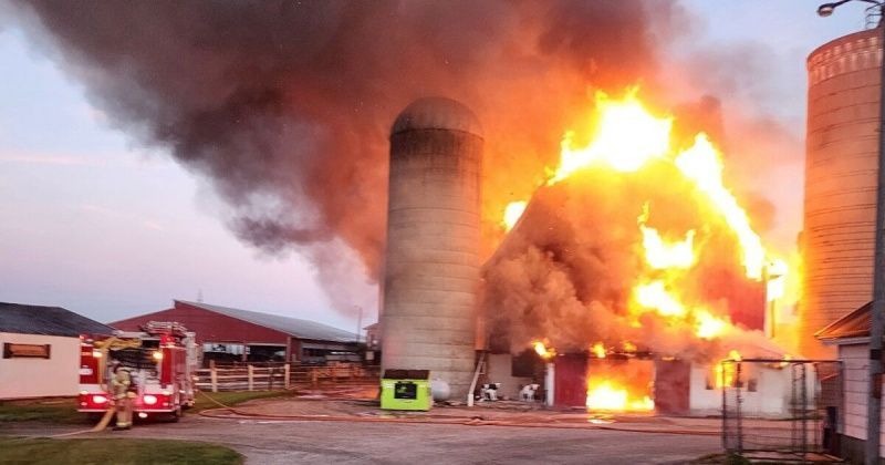 Electrical Fault Sparks Major Fire at Wisconsin Dairy Farm