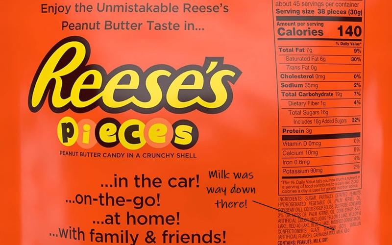 Hershey, Reese's Pieces'ın İçeriğini Süt Ürünlerinden Arındırdı, Ancak Vegan Değil