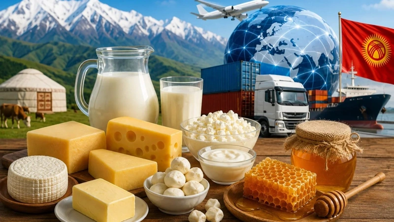 Kyrgyzstan Increases Dairy and Honey Exports Significantly
