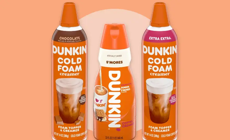 Dunkin' Introduces New Cold Foam Creamers to Elevate Home Coffee Experience