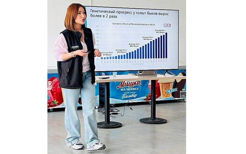 Генетика как управляемый актив: от ДНК к экономике фермы - выступление Маржан Жулановой, CRI Kazakhstan