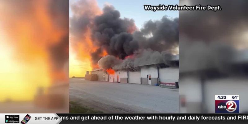 Yangın Olayı Wayside Dairy'de Büyük Hasara Neden Oldu, Wisconsin