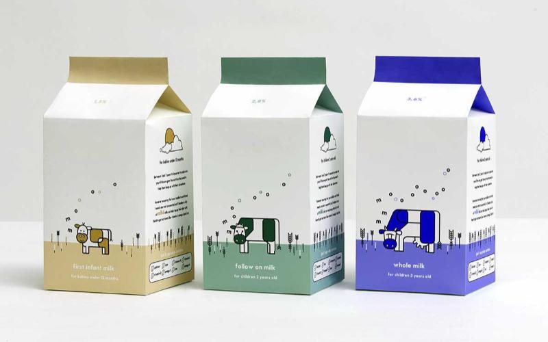 Curtains for cartons? Milk moves splash out