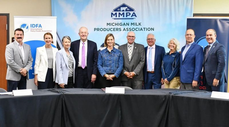 MMPA and IDFA Host Senator Elissa Slotkin at Ovid Dairy Facility