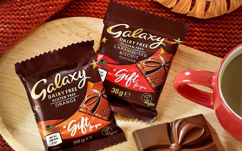 Galaxy Unveils Dairy-Free Festive Chocolate Bars