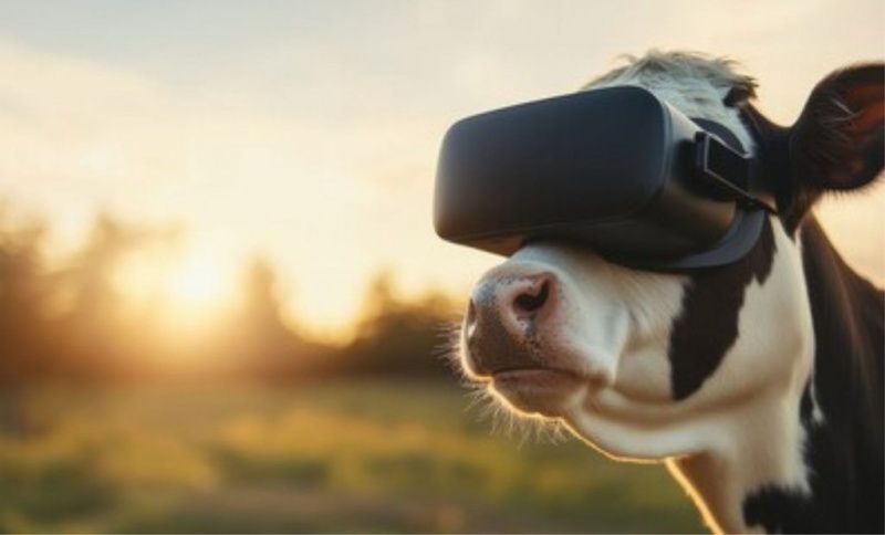 A Turkish farmer fitted cows with virtual-reality glasses and reported more milk