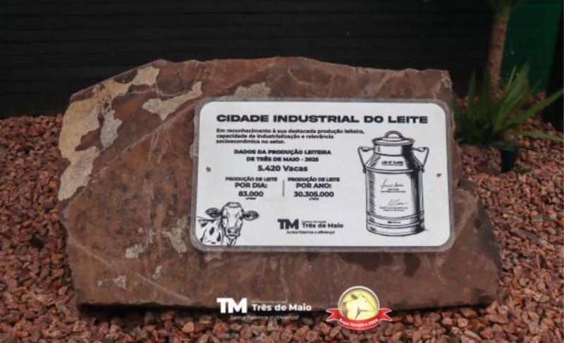 Três de Maio adopta oficialmente el título de Ciudad de la Leche Industrial