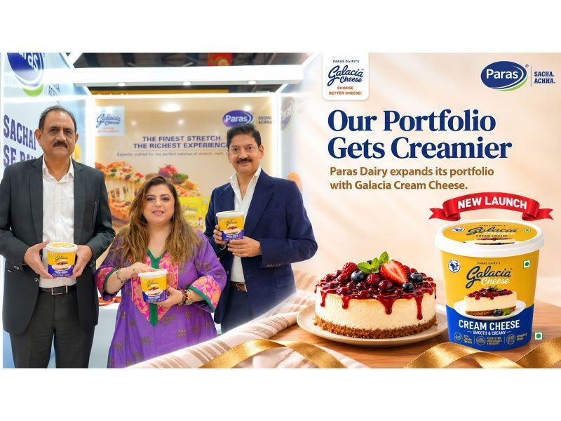 Paras Dairy launches Galacia cream cheese in India