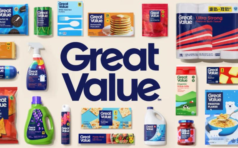 Walmart улучшает стратегию бренда Great Value в молочной и пищевой продукции