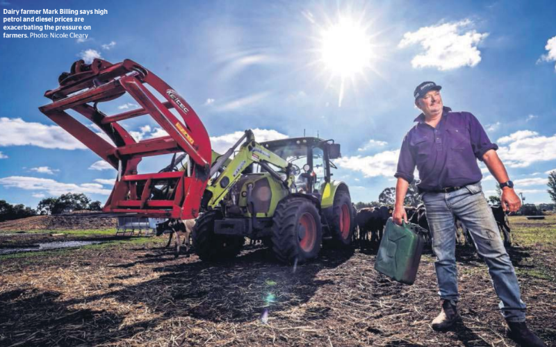 La carga del costo del combustible para los agricultores elevará los precios de los alimentos