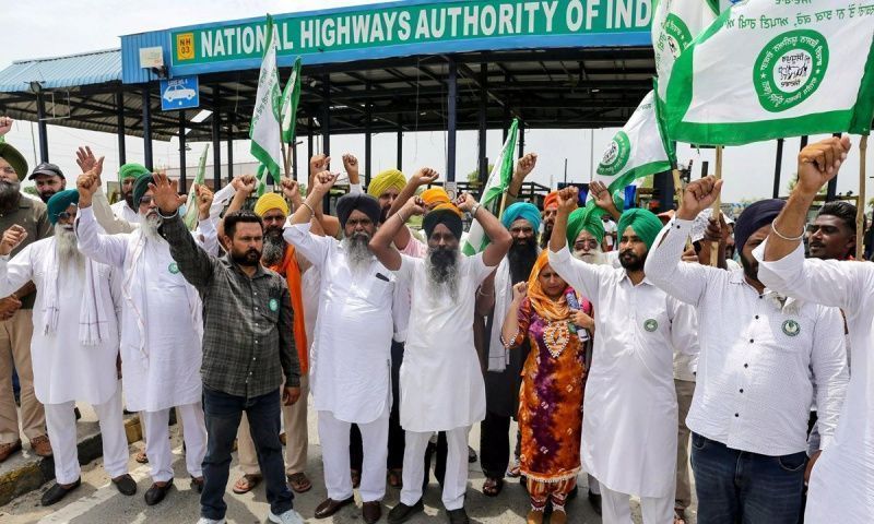 Punjab Farmers Protest Against Land Policy and US Trade Agreement