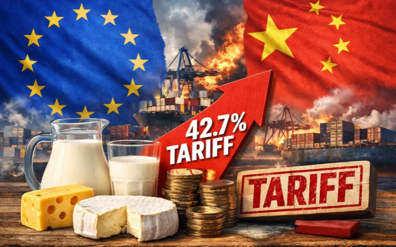 Новые тарифы Китая на молочные продукты из ЕС могут косвенно повлиять на Эстонию Новые тарифы Китая на молочные продукты из ЕС могут косвенно повлиять на Эстонию