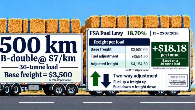 Feed Standards Australia launches fuel levy calculator