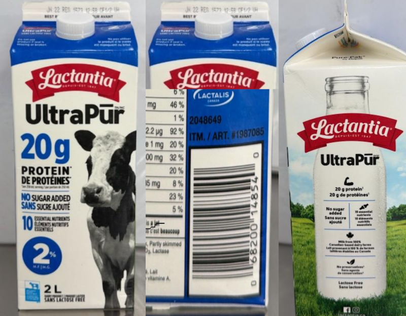 Canadian Agency Recalls Lactose-Free Dairy Product for Vitamin Over-Fortification
