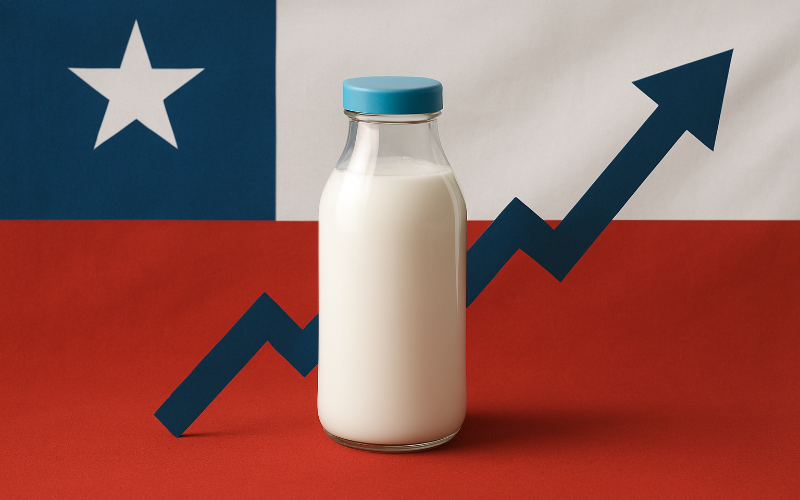 Chilean Dairy Exports Surge by 24% Until July