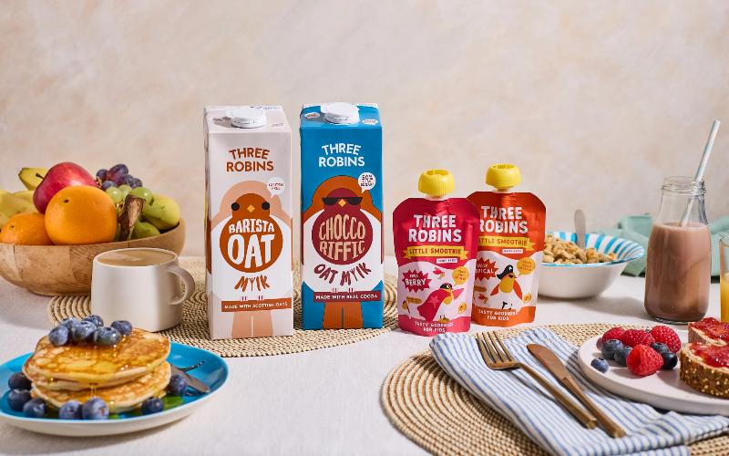 Three Robins amplía el alcance de su leche de avena con asociaciones estratégicas