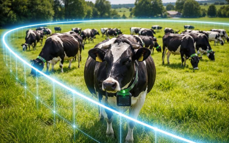 La tecnología de IA revoluciona la ganadería con collares inteligentes