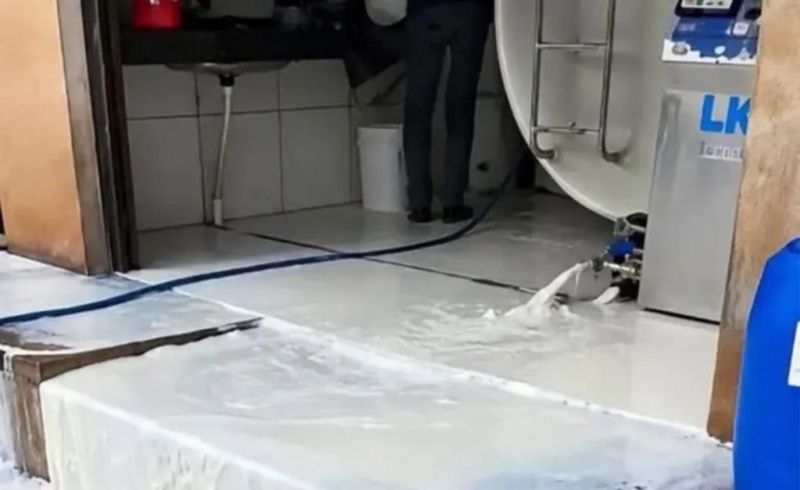 A Paraná farmer discarded 5,000 litres of milk after a 52-hour outage