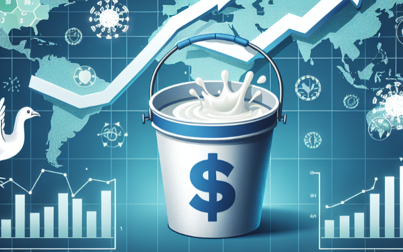 Los precios de los productores de lácteos aumentan un 11% en medio de indicadores económicos mixtos
