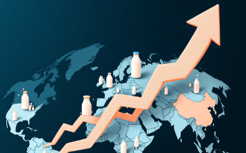 Global Milk Production Surges by 4.3% Driven by Europe and Argentina