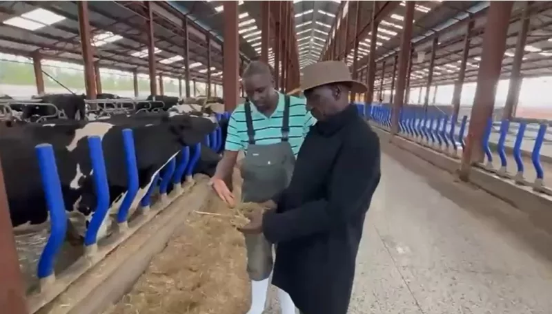 الرئيس الكيني روتو يستقبل أبي أحمد في مزرعة الألبان كويلل