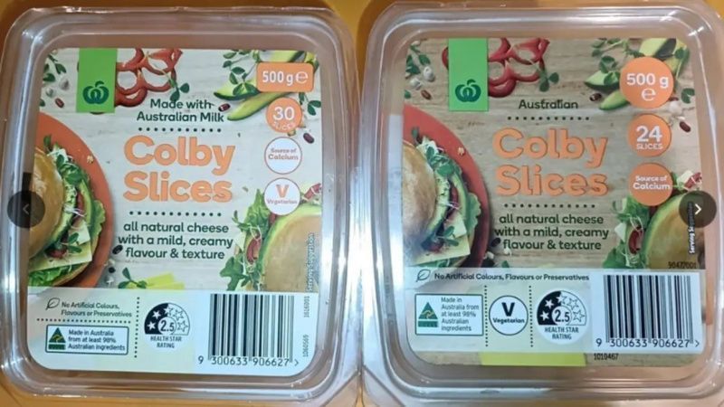 قررت Woolworths تغيير شرائح جبن Colby مما أثار نقاشًا بين المستهلكين