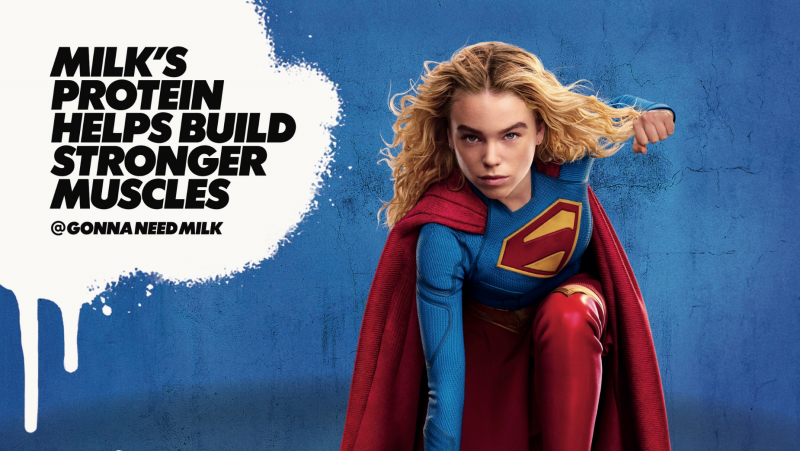Süt Endüstrisi, Sütü 'Kahraman Yakıtı' Olarak Tanıtmak İçin 'Supergirl' ile İş Birliği Yapıyor