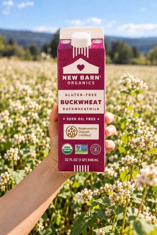 New Barn Organics and BAM Launch Buckwheat Milk in Partnership