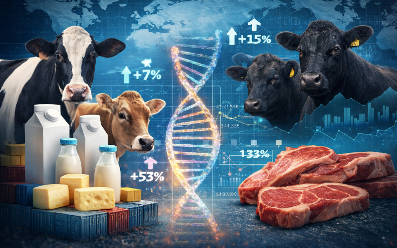 美国遗传市场显示全球奶牛和肉牛生产的结构性变化——NAAB报告