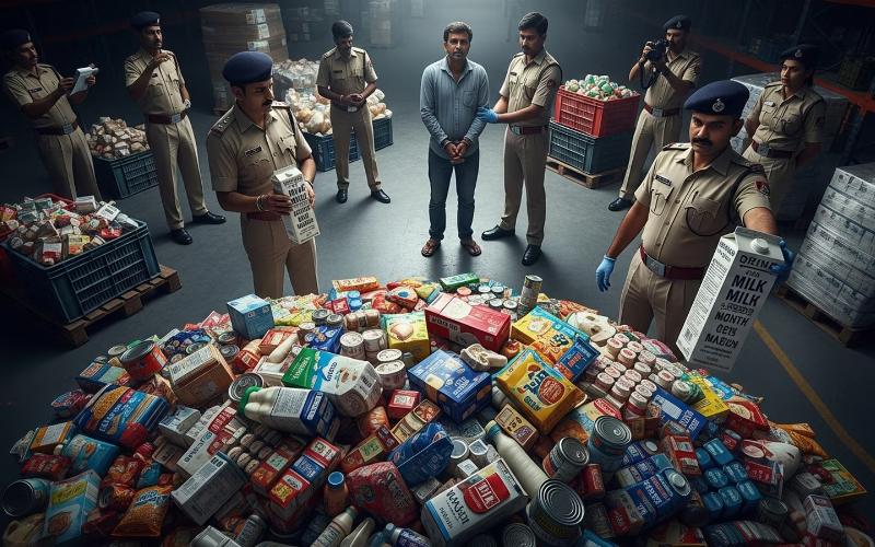La Policía de Delhi Descubre Productos Lácteos Caducados en un Escándalo de la Cadena de Suministro