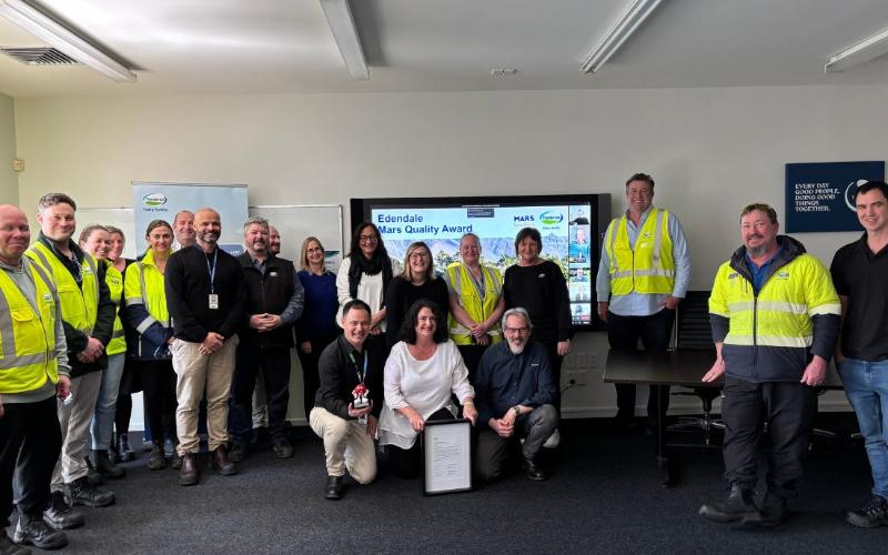 Fonterra’s Edendale Site Celebrated with Mars Dairy Quality Award