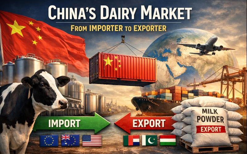 China’s Dairy Market Turns Outward: From Global Importer to Emerging Export Power