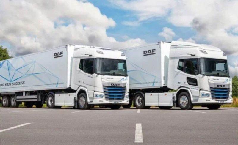 An electric truck begins collecting milk in the Netherlands
