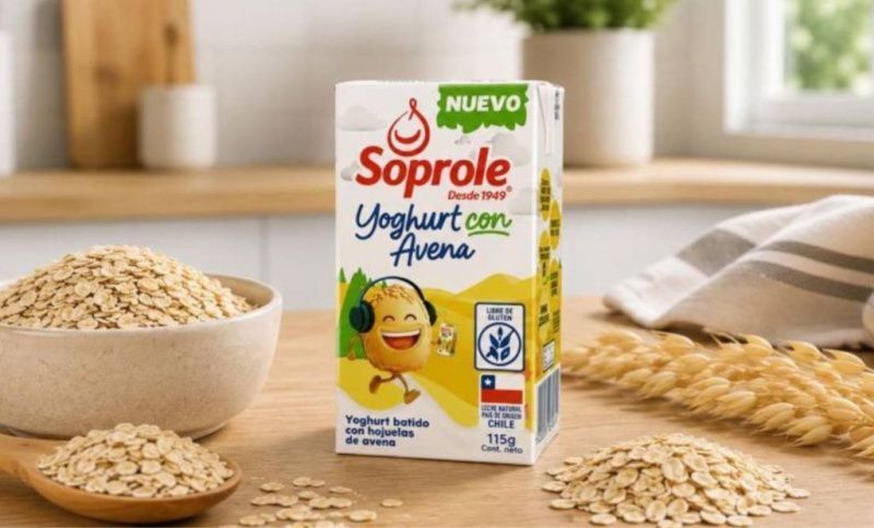 Soprole, Şili'de ilk aseptik karton kutuda yulaf parçalı yoğurdu piyasaya sürdü