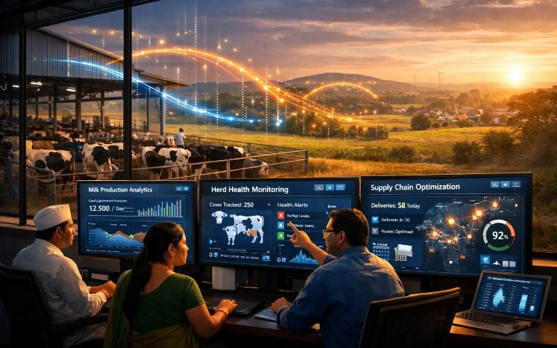 AI Platformu, Hindistan Süt Ürünleri İşleme Sürecinde Verimliliği Artırıyor