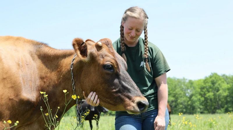 Melissa Moody construye una granja lechera de primera generación en Nueva York